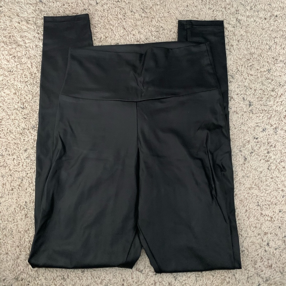 Faux leather leggings